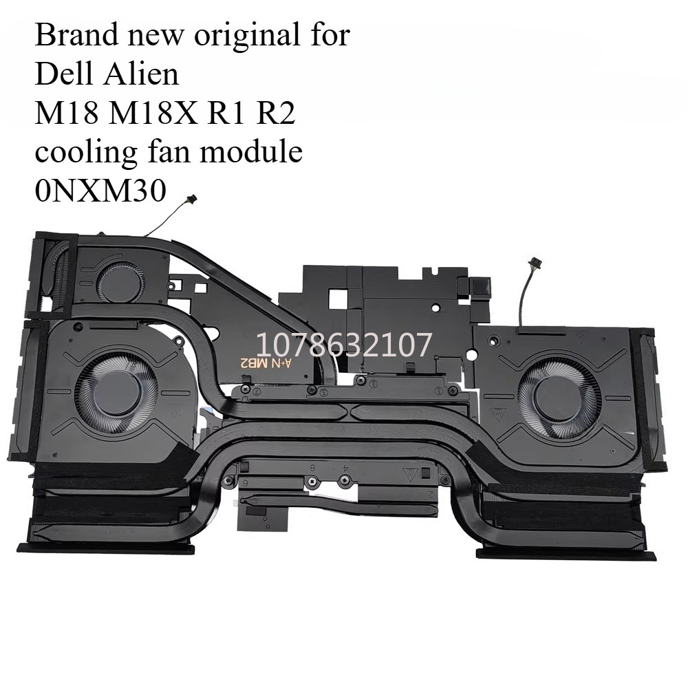 Jual New Laptop CPU+GPU Radiator with fan set for Dell Alienware M18 ...
