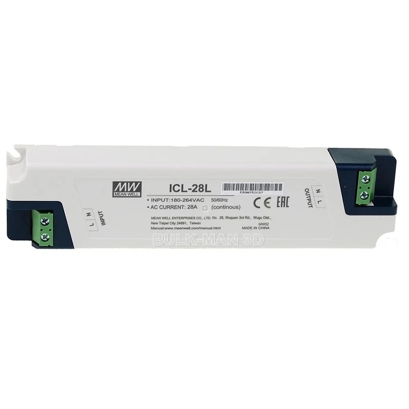 Jual Icl-28L Mean Well Switching Power Supply Din Rail 28A Strip Type ...