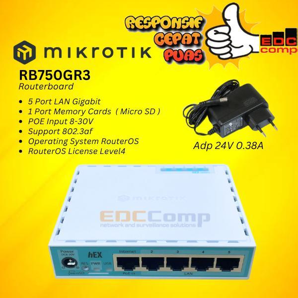 Jual Mikrotik RB750Gr3 hEX / RB750Gr3 hEX Router Mikrotik | Shopee ...