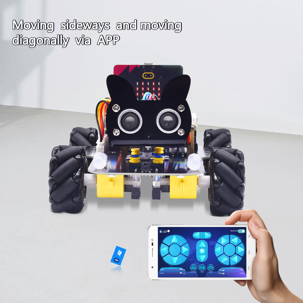 Jual Keyestudio Micro:Bit V2 4WD Mecanum Wheel Robot Car Kit For ...