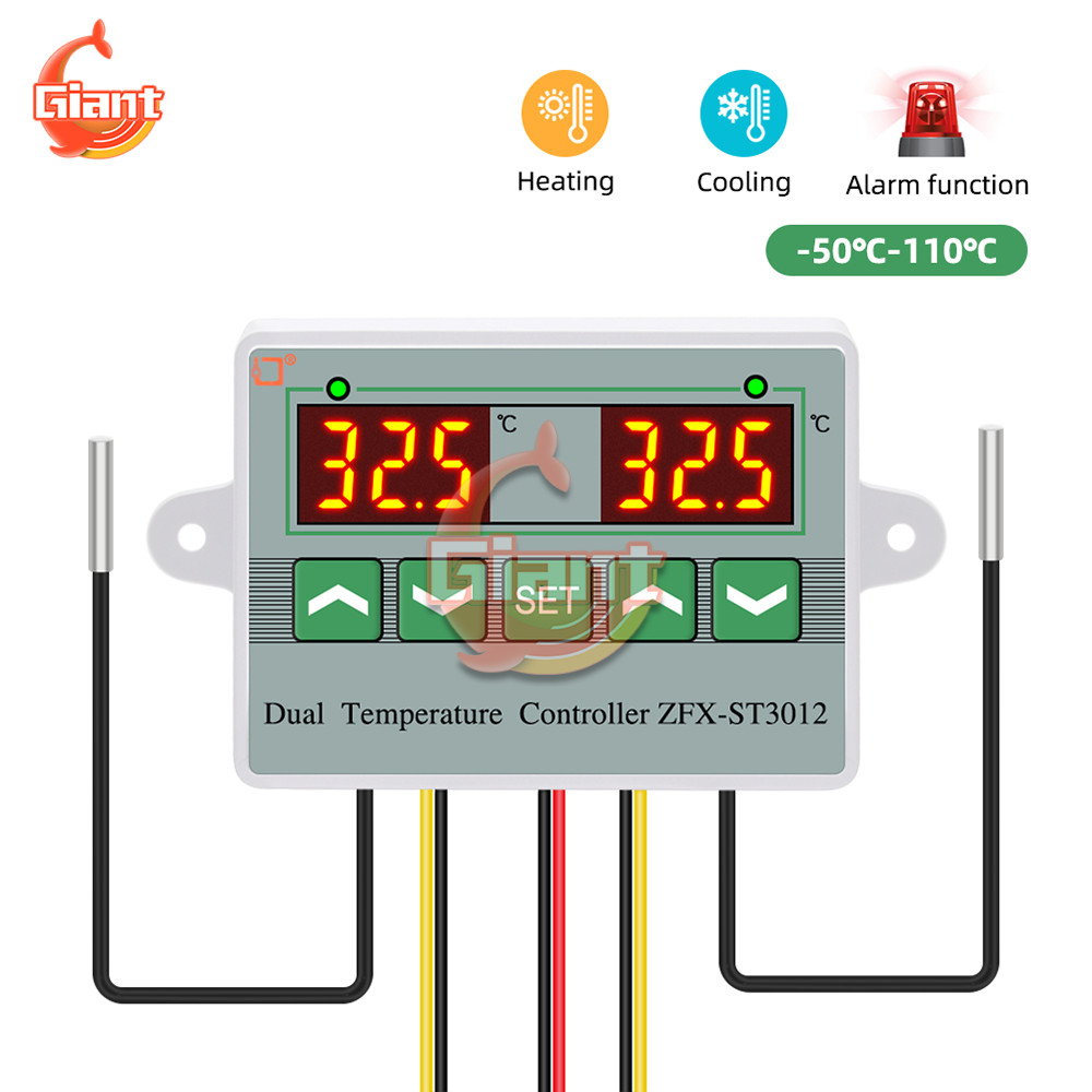 Jual Intelligent Temperature Controller Dual LED Digital Temperature ...