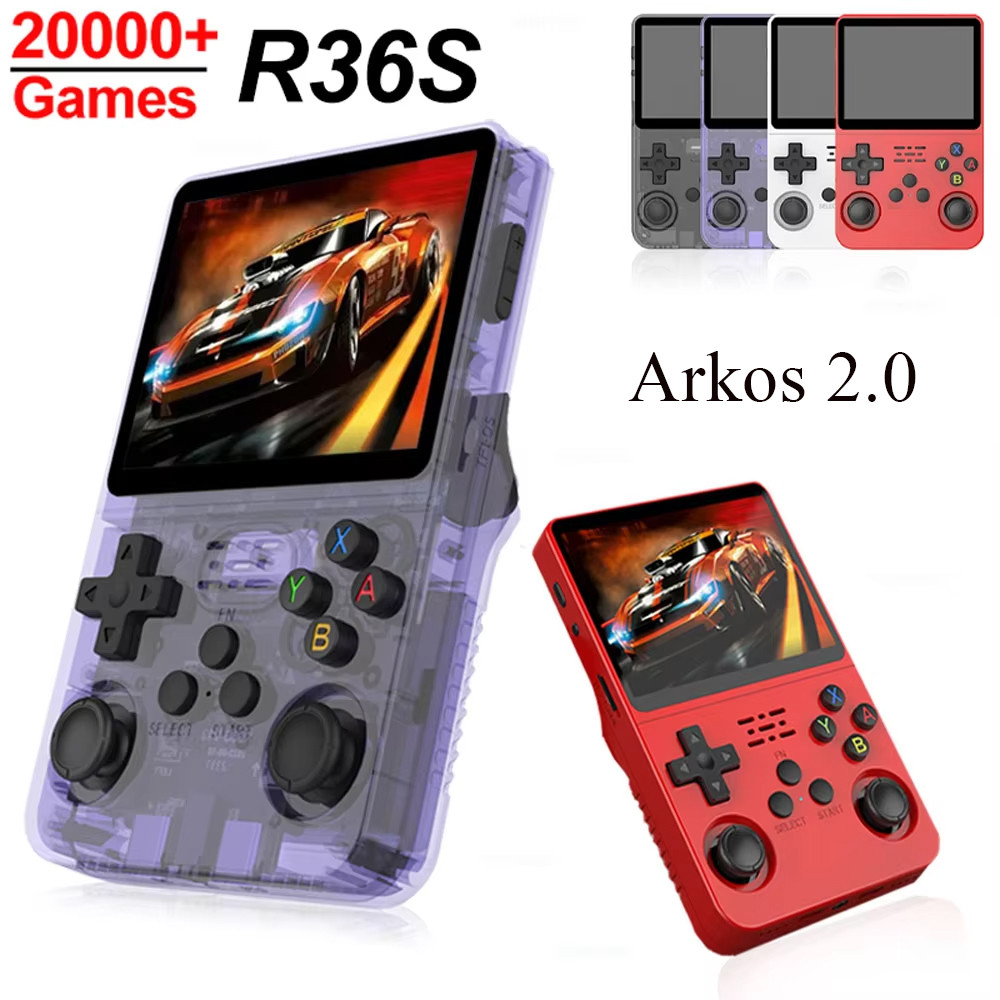 Jual Original Arkos System R36S Retro Game Console Handheld 3.5 ...