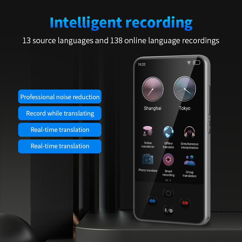 Jual S85 Pro Portable Translator Device 138 Real-time Languages Online ...