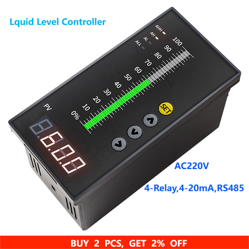 Jual JUAL 4-Relay Water Level Controller for Tank Deep Well Liquid ...