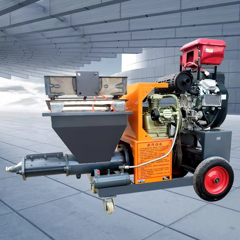 Jual Efficient Cement Spraying Machine for Mortar Plaster Wall ...