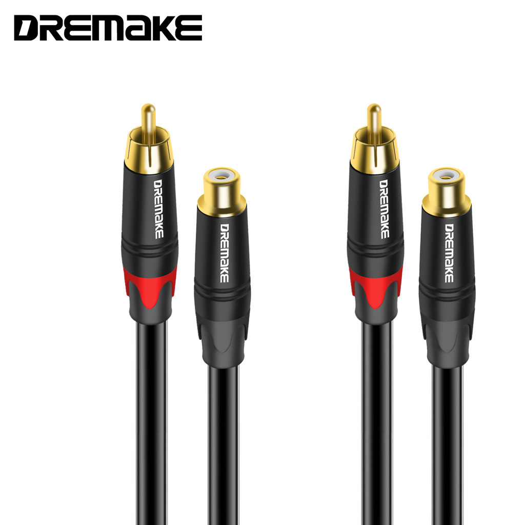 Jual RCA Extension Cable 2 RCA Male To 2 RCA Female Stereo Audio Cable ...