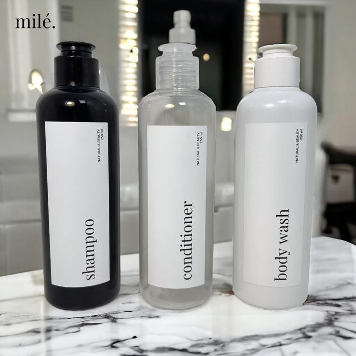 Jual REFILL BOTOL TRAVEL 250ML PLASTIK TUTUP FLIPTOP STICKER MINIMALIS ...