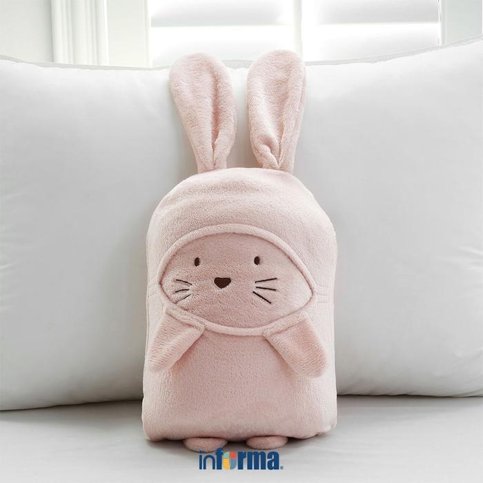 Jual Informa 125x150 cm Selimut Boobo Bunny - Peach | Shopee Indonesia