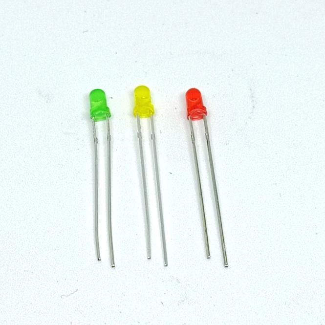 Jual LAMPU LED 3 mm 3mm warna merah kuning hijau | Shopee Indonesia