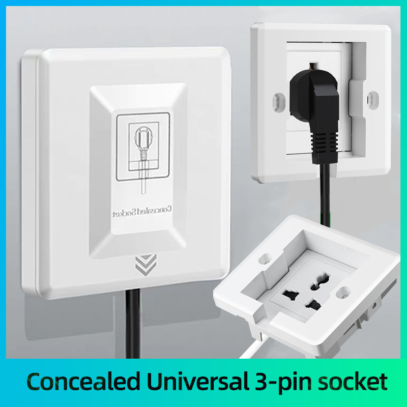 Jual International universal plug embedded socket panel with hidden ...