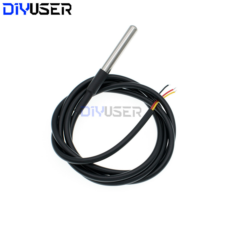 Jual DIYUSER Waterproof DS18B20 Thread Temperature Probe temperature ...