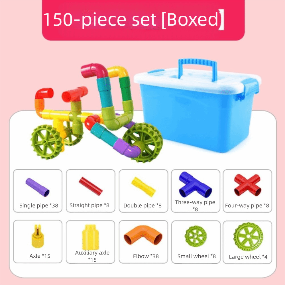 Jual DIY Water Pipe Building Blocks Assembly Design Plastic ...
