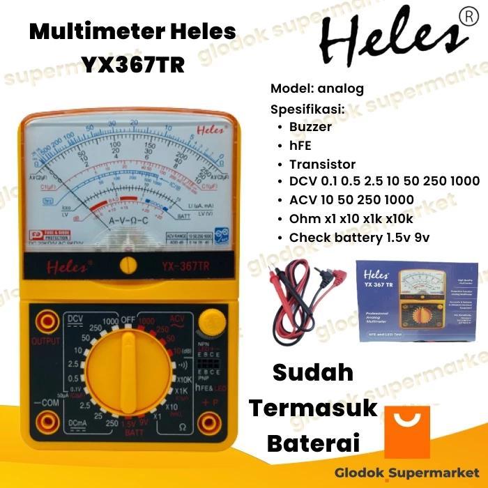 Jual Multimeter Heles Yx367Tr Multitester Analog Yx 367 Tr Tester Yx367 ...