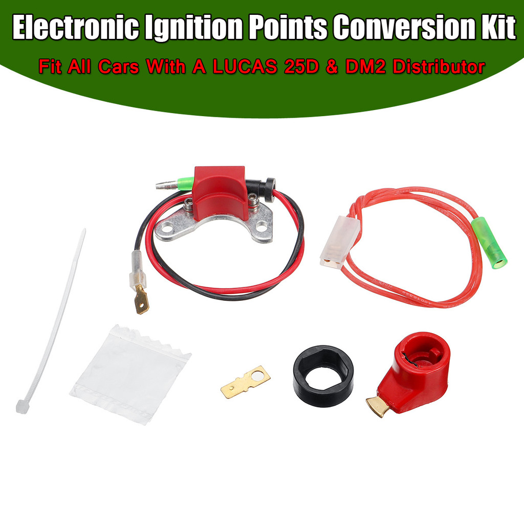 Jual A Set Electronic Ignition Points Conversion Distributor Coil Kit ...
