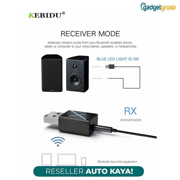 Jual KEBIDU KN320 USB Dongle Bluetooth 5.0 Receiver Transmitter HiFi ...