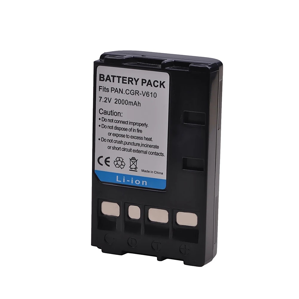 Jual 2000mAh CGR-V610 Battery CGR V610 for Panasonic NV-RX14 NV-RX17 ...