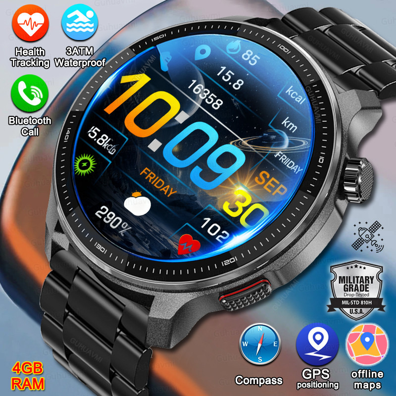 Jual NEW 4GB Memory Video Player Smart Watch AMOLED With GPS Offline ...