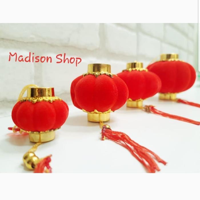 Jual Lampion Bulat Beludru 3 cm Hiasan Parcel Imlek Dekorasi Pohon ...