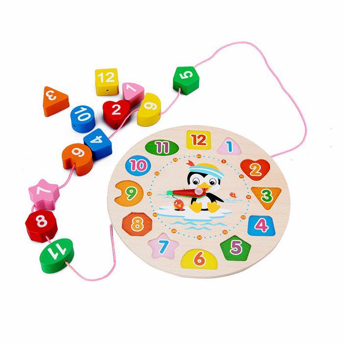Jual Digital Geometry Clock / Jam Geometri Mengenal Waktu Bentuk ...