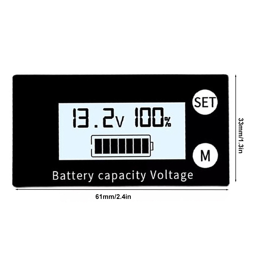 Jual LCD Digital Electricity Meter Lead-acid Lithium LiFe PO4 Voltmeter ...