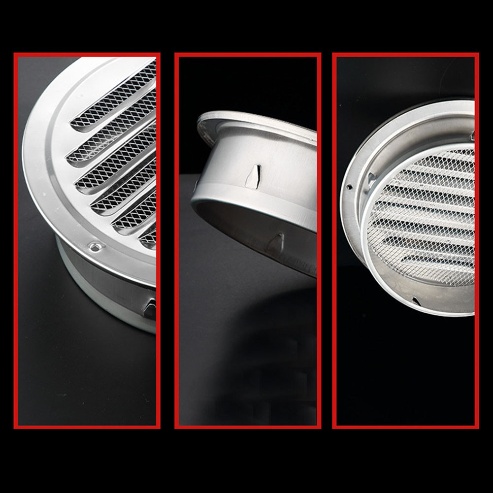 Jual 70-300mm Round Stainless Steel Air Vent Grille Insect Protection ...
