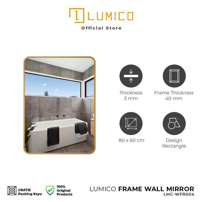 Jual Kaca Cermin Frame Dinding Alu Premium Hiasan Kamar Mandi Rectangle ...