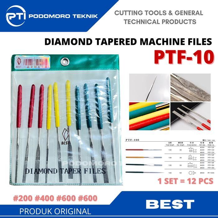 Jual Diamond Tapered Files / Kikir Diamond PTF-10 Merk Best | Shopee ...