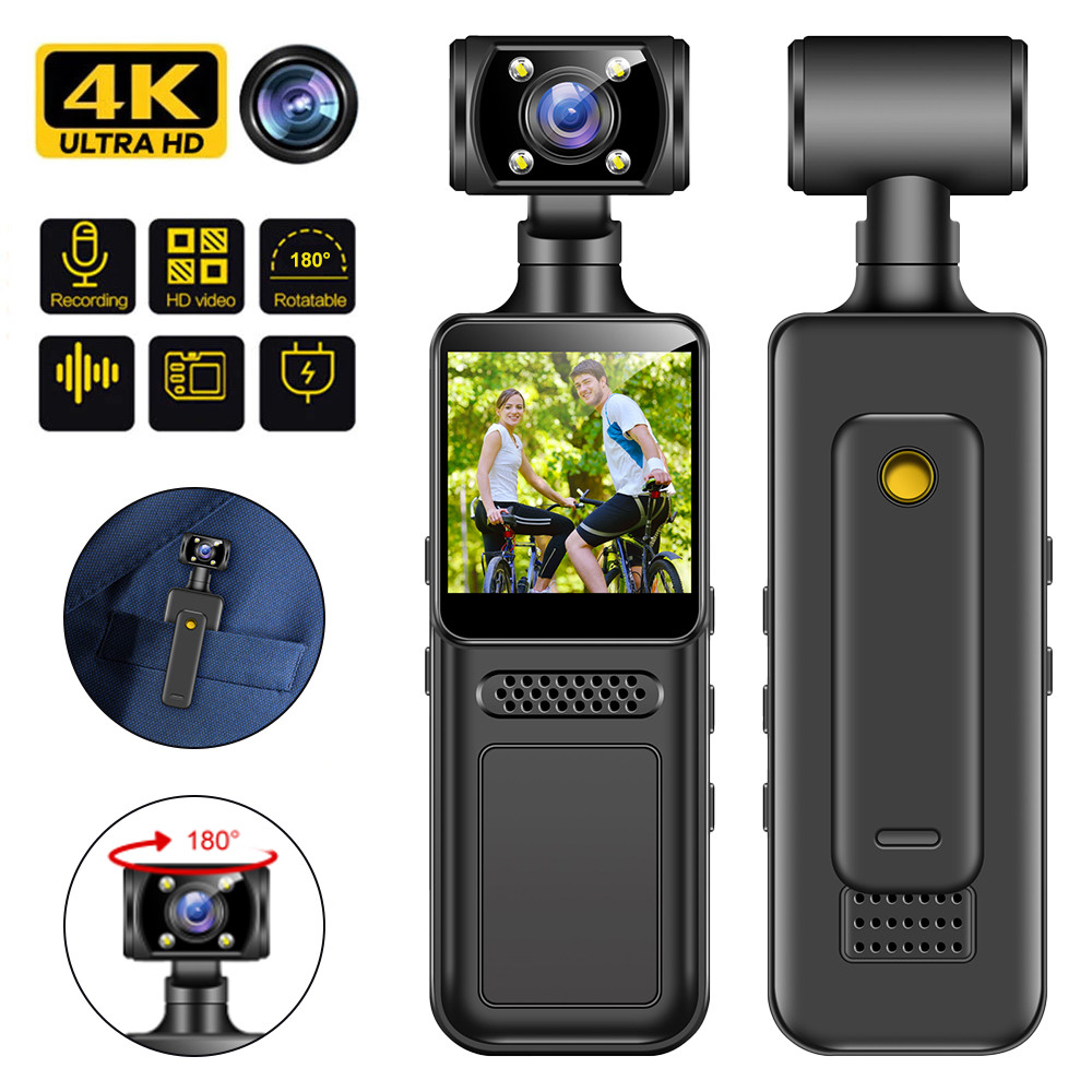Jual NEW 4K Ultra HD Action Mini Camera 180 Rotatable Vlog Wifi Sports ...