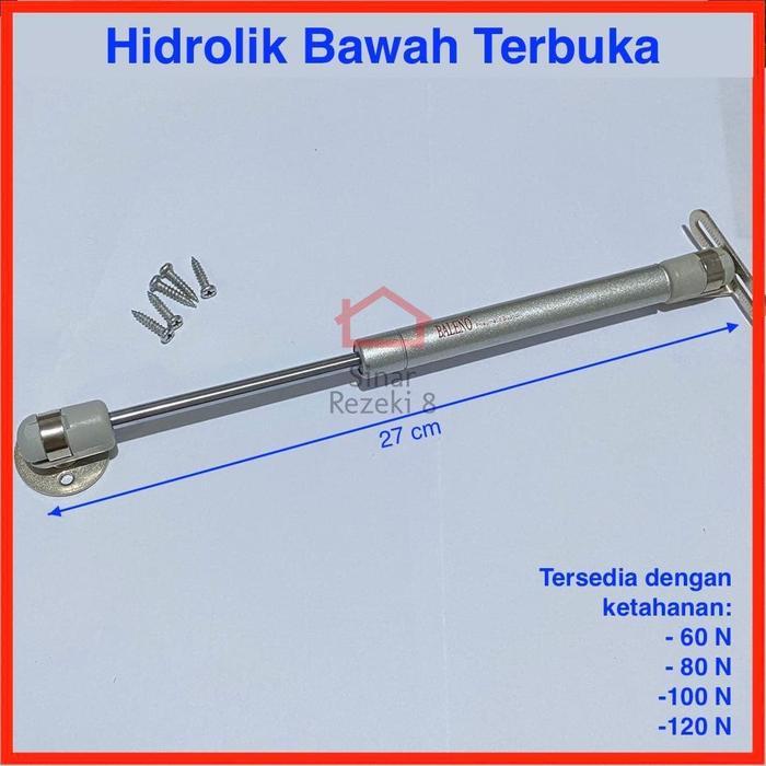 Jual Hidrolik Gas Spring BAWAH TERBUKA Pintu Lemari Bottom 60 80 100 ...