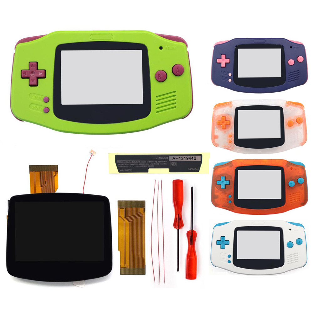 Jual GBA V5 laminated LCD IPS Screen Mod Backlight Backlit OSD FRM ...