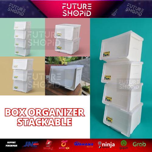Jual Box Tumpuk Organizer Stax Storage Kotak Rak Serbaguna Lemari Susun ...