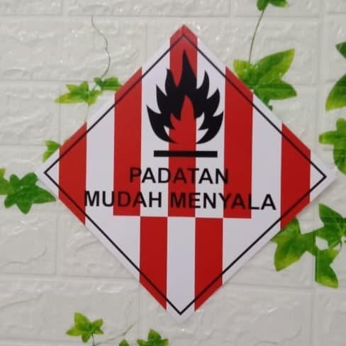 Jual SIGN PLAT K3 RAMBU SAFETY PADATAN MUDAH MENYALA UKURAN 25X25CM ...