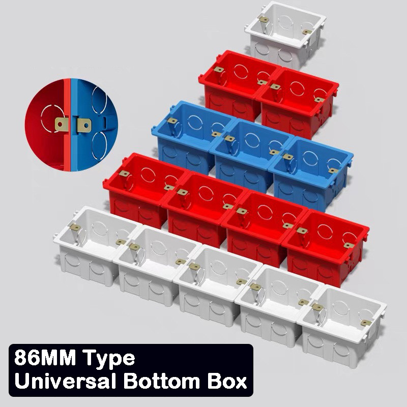 Jual 5PCS Type 86mm Switch Socket Box Atlectric Mounting Cassette ...