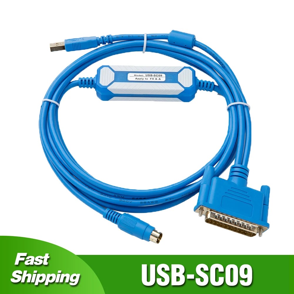 Jual PROMO HARI INI! USB-SC09 Programming Cable for Mitsubishi FX/A FX0 ...