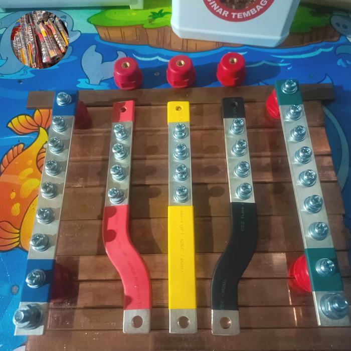 Jual Busbar 520 Rstn + Ground Panjang 20 Cm Untuk Mccb 200A | Shopee ...