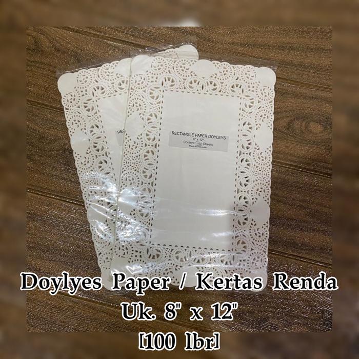 Jual Kertas Renda Persegi / Doyleys Rectangle Ukuran 8