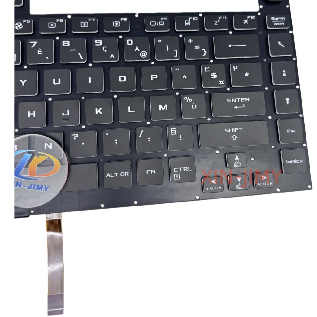 Jual French Azerty with 4-Zone RGB backlit black Laptop Keyboard For ...
