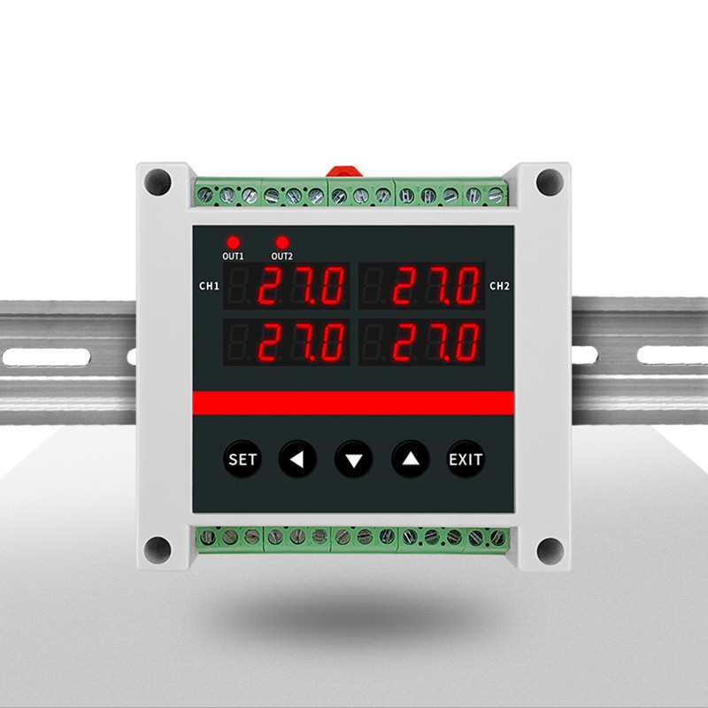 Jual FLASH SALE 2 Channels Din PID thermostat intelligent temperature ...