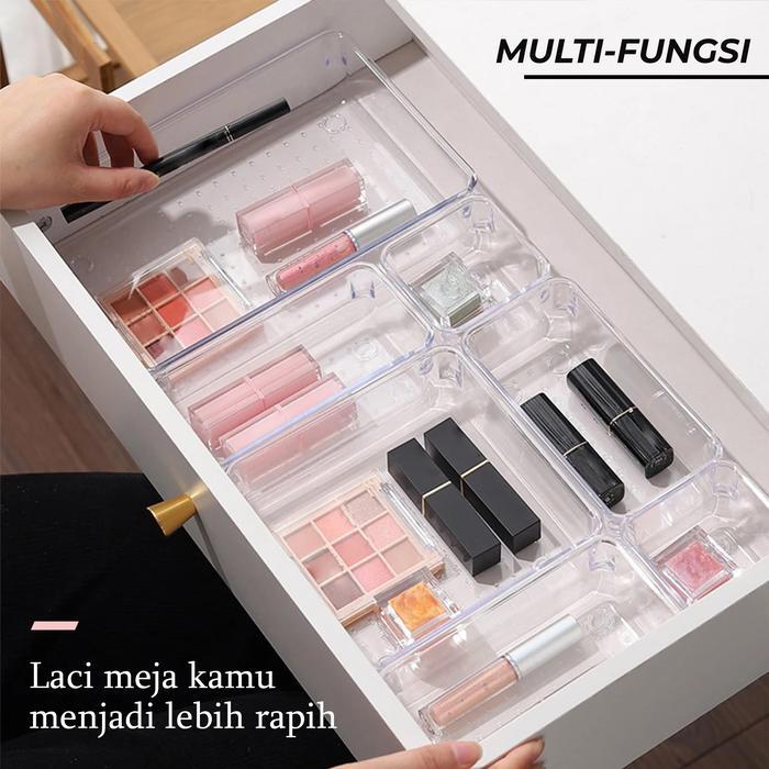 Jual Storage Laci Bening Akrilik Serbaguna Kotak Penyimpanan Alat Dapur ...