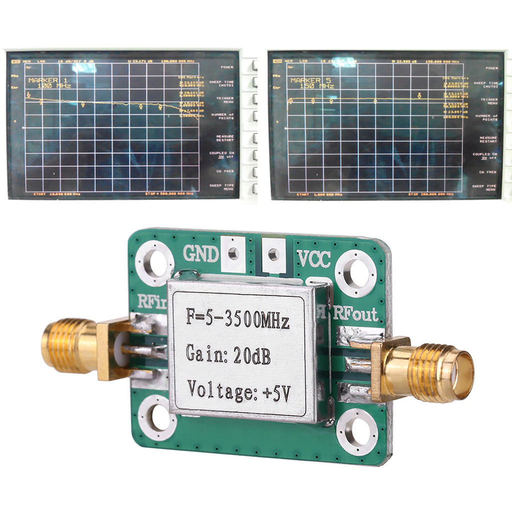 Jual New Ham Radio Module LNA 5-3500MHz 20dB Gain Broadband Low Noise ...