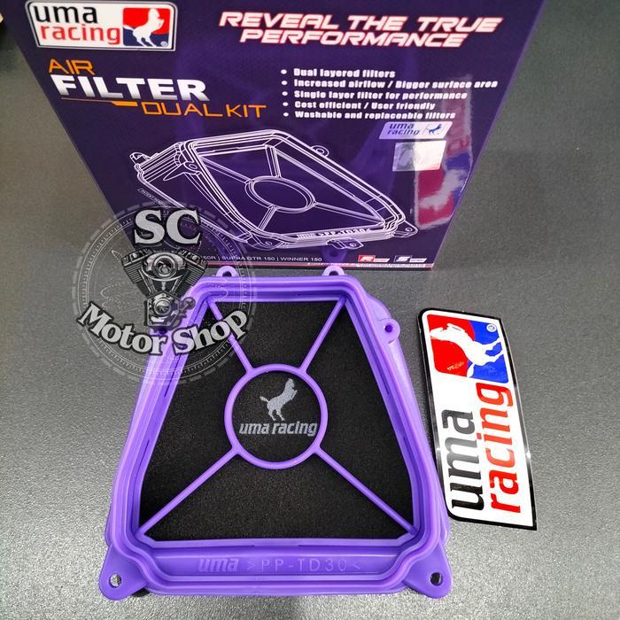 Jual Filter Udara Uma Racing Dual Kit Rs150R Supra Gtr 150 - Sonic 150 ...