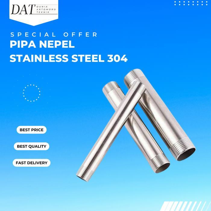 Jual Pipa Nepel / Pipe Nipple Stainless Steel | Shopee Indonesia