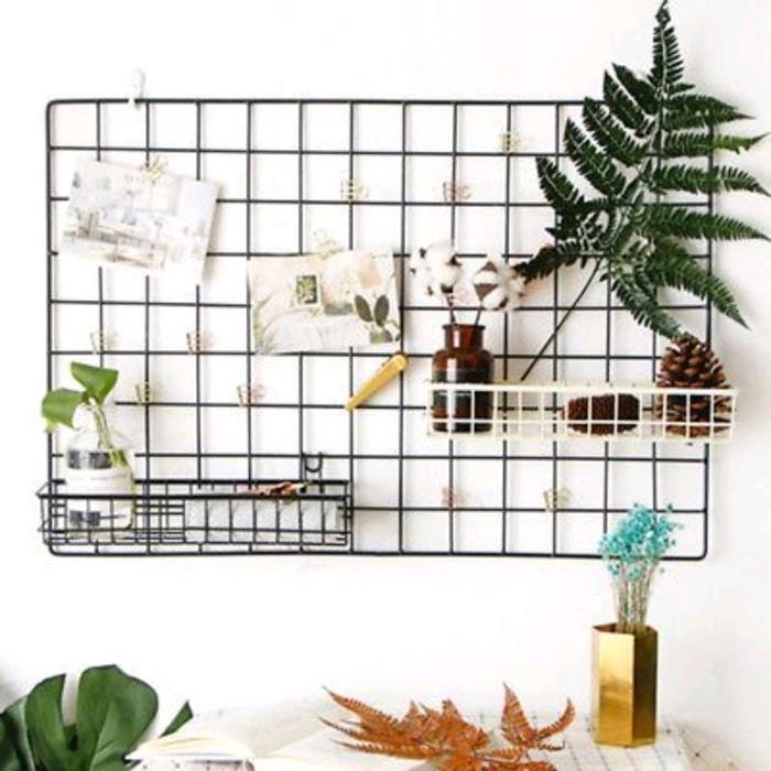 Jual HIJANG grid wire ram kawat hiasan dinding panjang Dipasang di ...