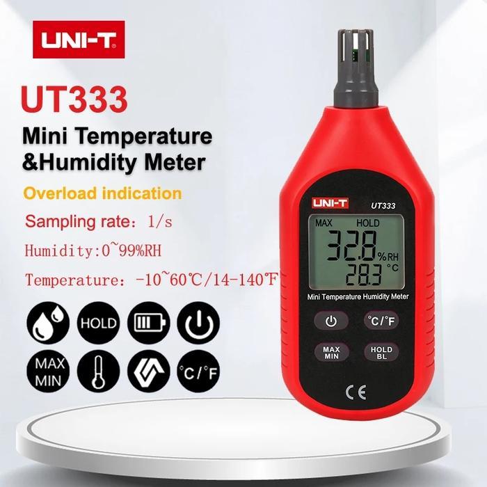 Jual Uni-T Ut333 Mini Temperature Humidity Meter | Shopee Indonesia