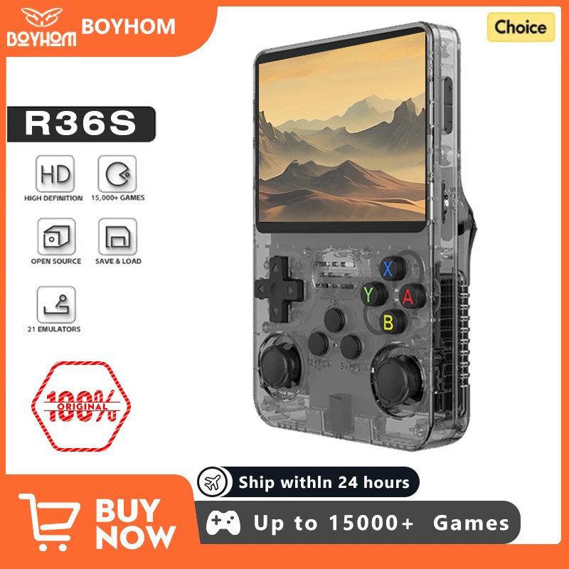 Jual ARKOS R36S Retro Handheld Video Game Console Linux System 3.5 Inch ...