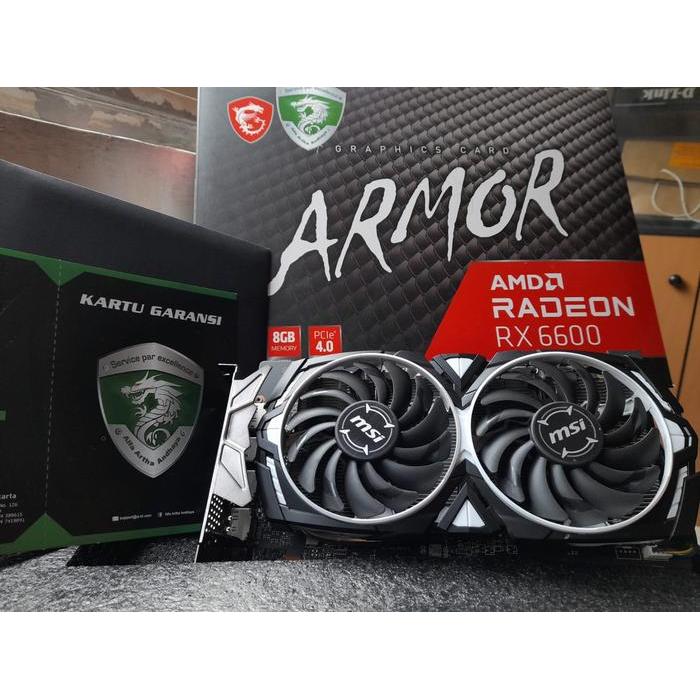 Jual MSI RADEON RX/6600 ARMOR V1 8GB GDDR6 2ND | Shopee Indonesia