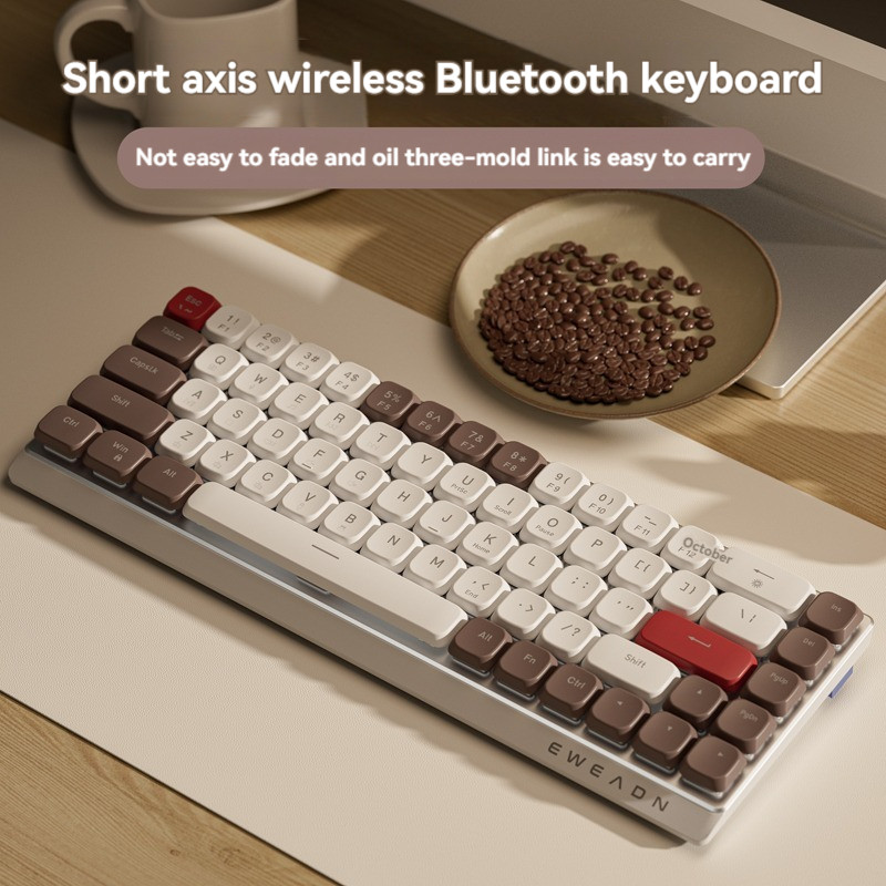 Jual EWEADN MK68 Low Profile Mechanical Keyboard Wireless Bluetooth ...