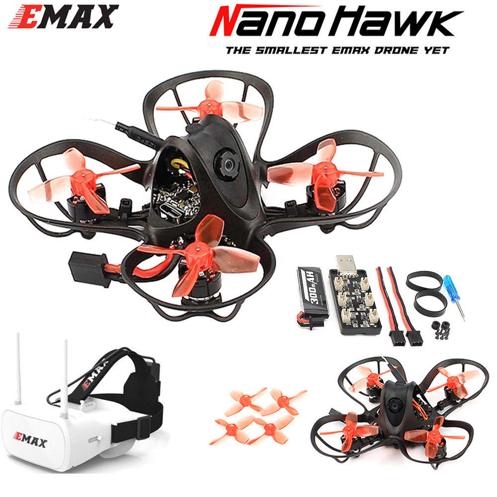 Jual EMAX Nanohawk 65mm 1S Whoop FPV Beginner Indoor Racing Drone FrSky ...
