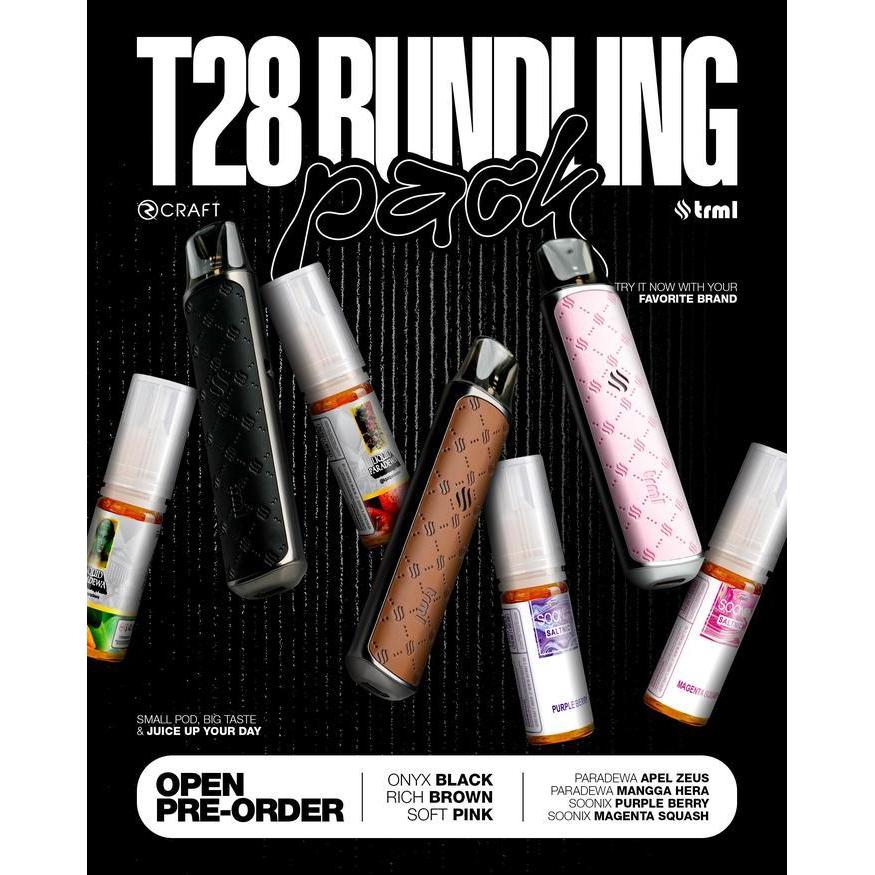 Jual TRML T28 POD KIT BUNDLING SERIES WITH LIQUID 15ML BY TRML | Shopee ...