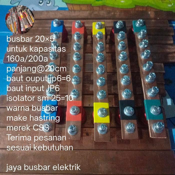 Jual Busbar Rstn+Grond Uk 520 Panjang@20 Cm, Kapasitas 200A | Shopee ...